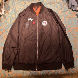 Forever 21 rain repellent boys zip up jacket with pockets